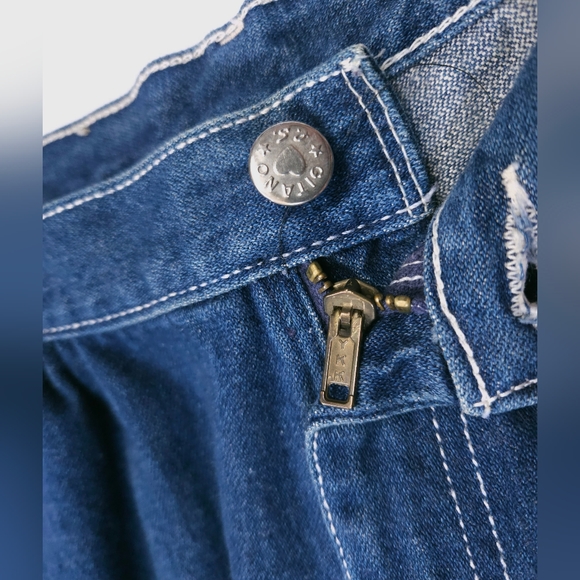 Gitano Vintage 80s Womens High Waisted Denim Jeans Size 38 Short Dark Wash - Picture 8 of 15